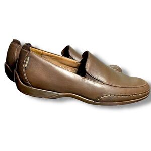Mephisto Edlef Leather Slip On Comfort Walking Loafer Dark Brown Mens 9